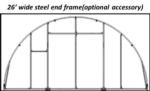 26'Wx20'Lx12'H fabric arch building